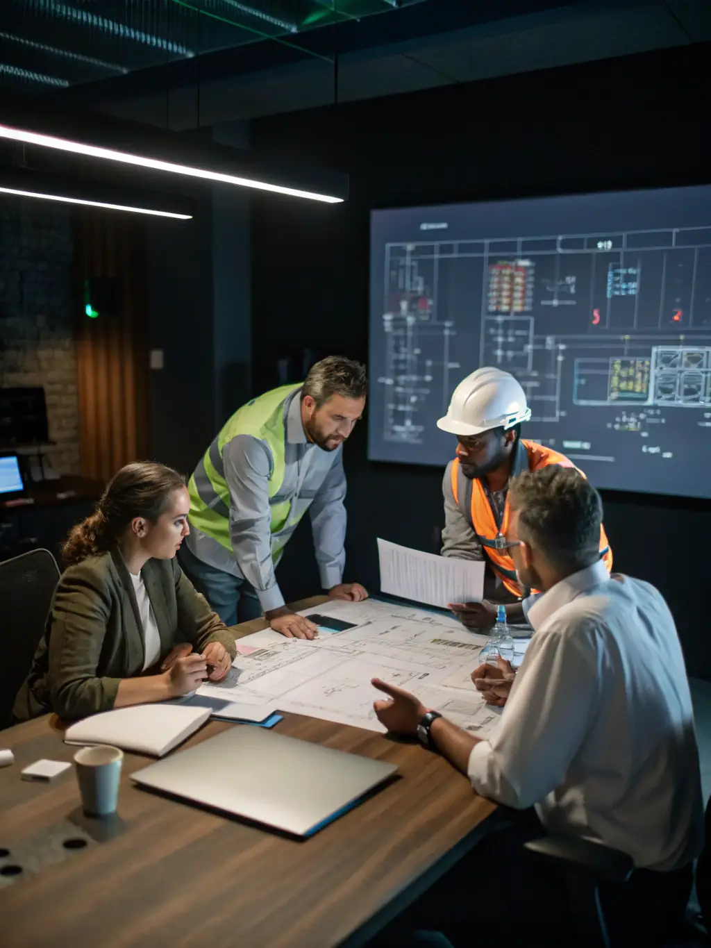 A high-resolution image of a detailed project plan for a government infrastructure project, showcasing Astro AMC's project management capabilities.
